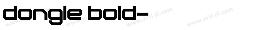 dongle bold字体转换